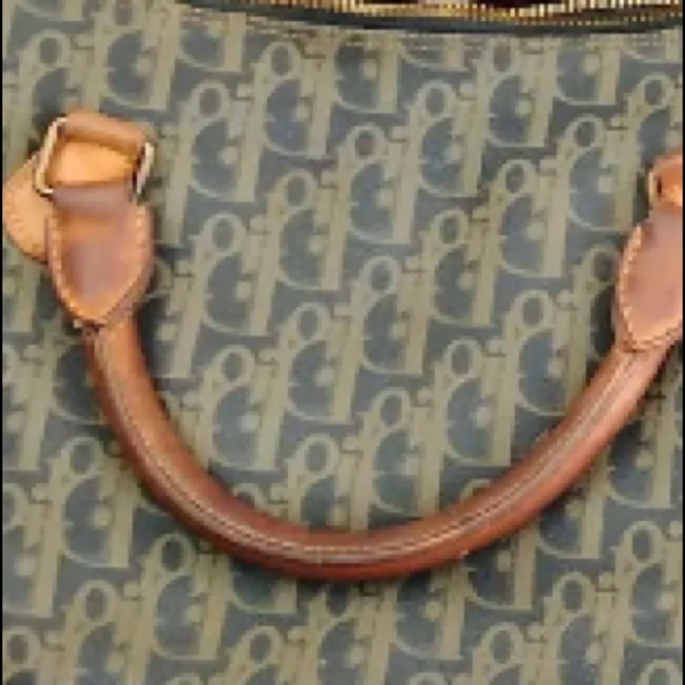 Authentic Christian Dior Trotter design Boston bag Vintage Diorissimo Boston Bag